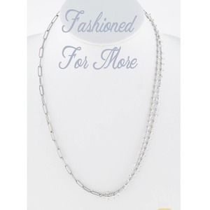 Paperclip Seed Bead Necklace